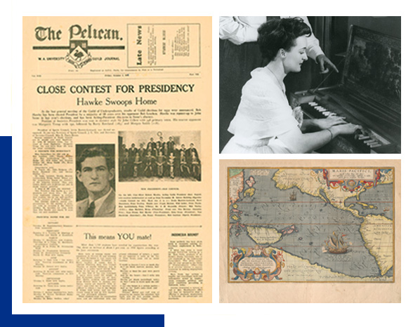 Decorative images of UWA archival photos