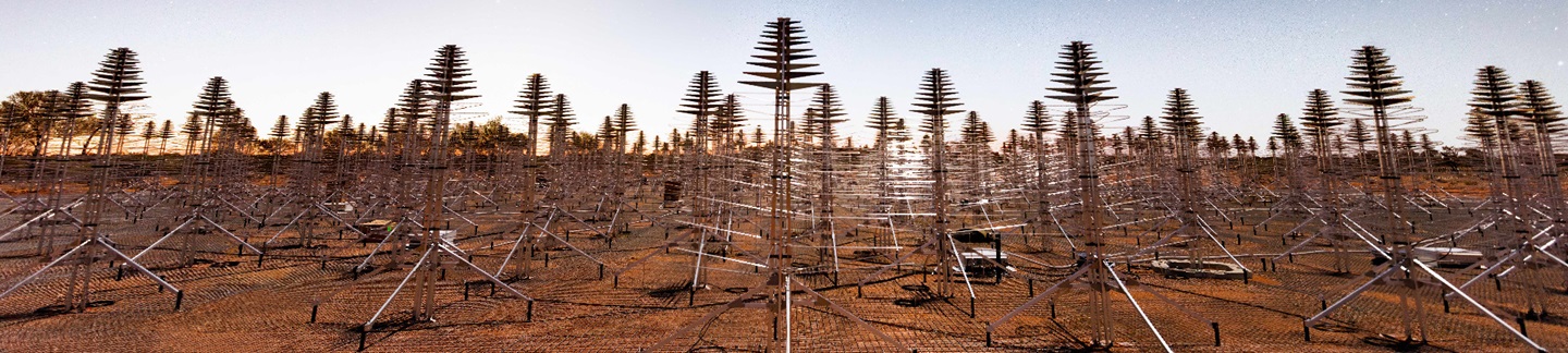 Field of radio antennae